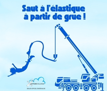 Saut à l'Elastique pour séminaire Entreprise à partir d'une grue