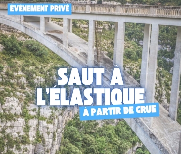 Saut à l'Elastique pour séminaire Entreprise à partir d'une grue